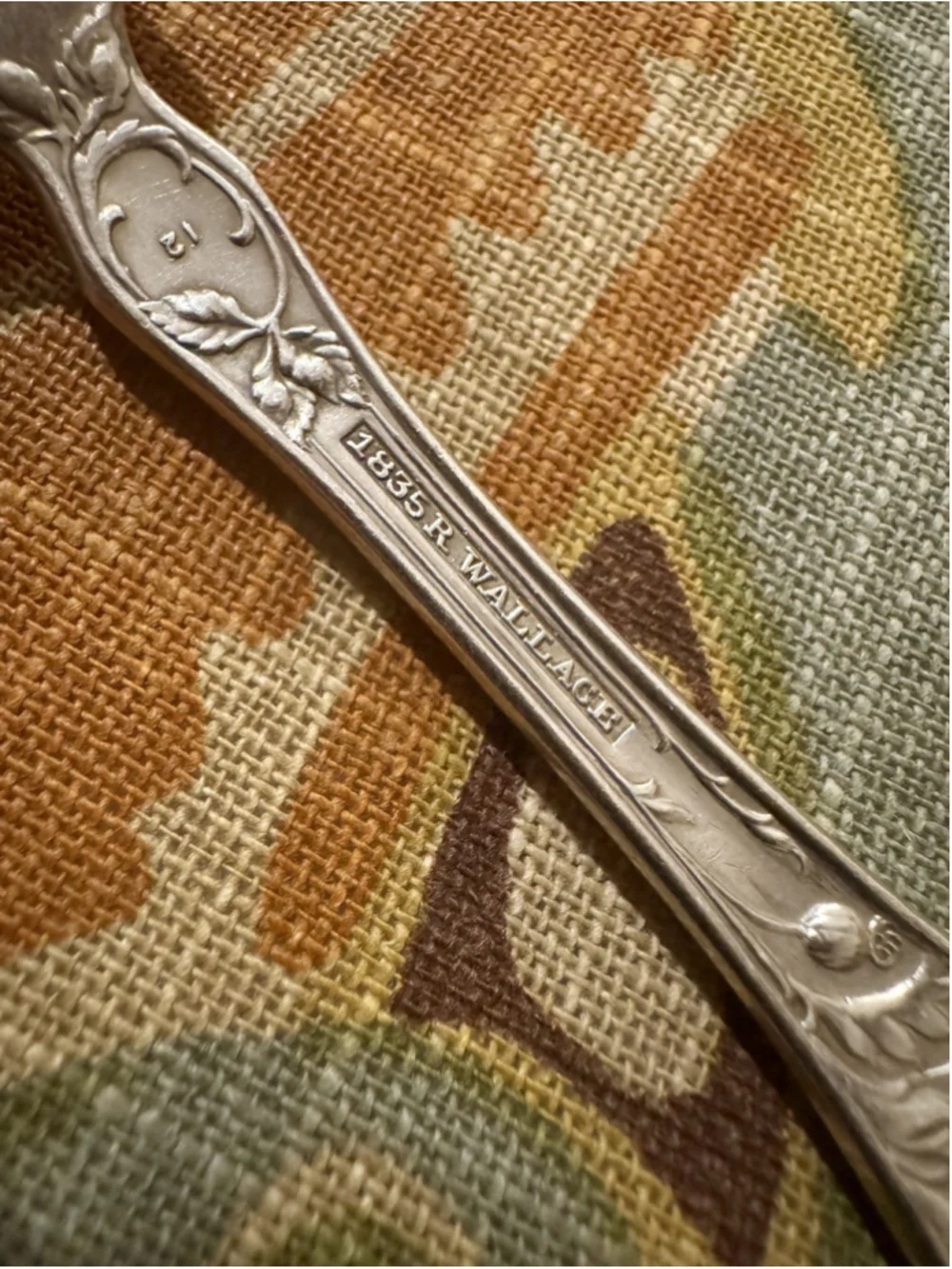 Antique 1835 R Wallace HIBISCUS Silverplate Forks – Monogram P – Set of 6